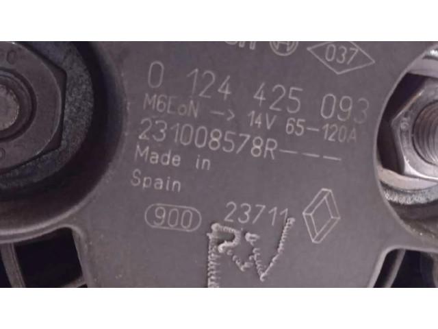 Генератор 231008578R, 0124425093 Renault Grand Modus 1.6