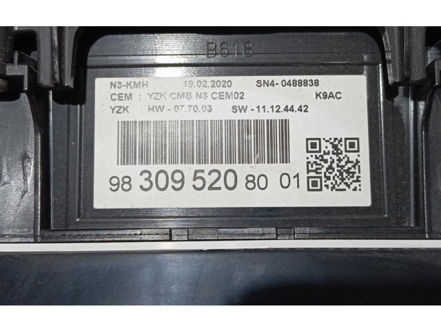 Přístrojová deska  Citroen Berlingo 2020 9830952080  