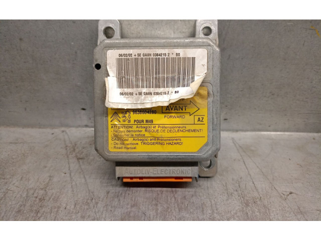 Блок подушек безопасности 9638604280, 550897200AUTOLIV   Citroen Berlingo