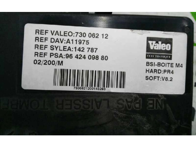   Pojistková skříňka 9642409880, 0090012   Citroen Berlingo 2002