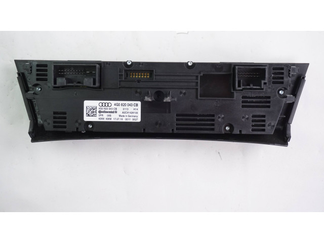 Блок управления климат-контролем 4G0820043CB Audi A6 S6 C7 4G