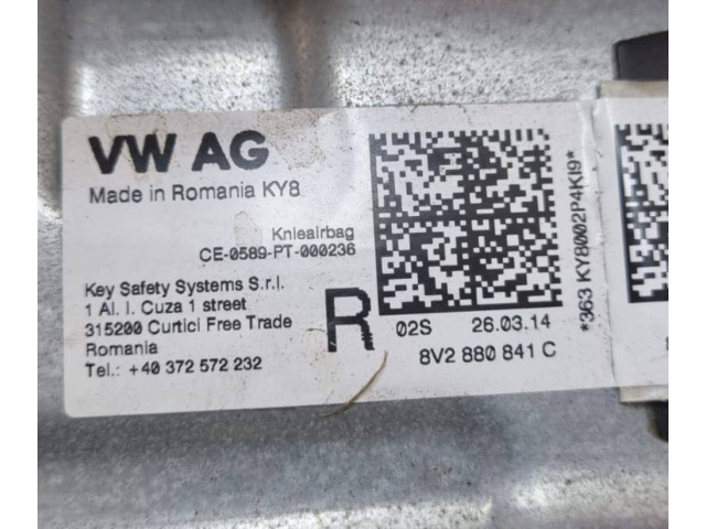 Подушка безопасности для колен 8V2880841C Audi A3 S3 8V