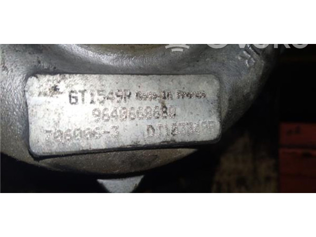 Турбина Peugeot 406 9640668680, GT1549P для двигателя 4HX (DW12TED4/FAP)