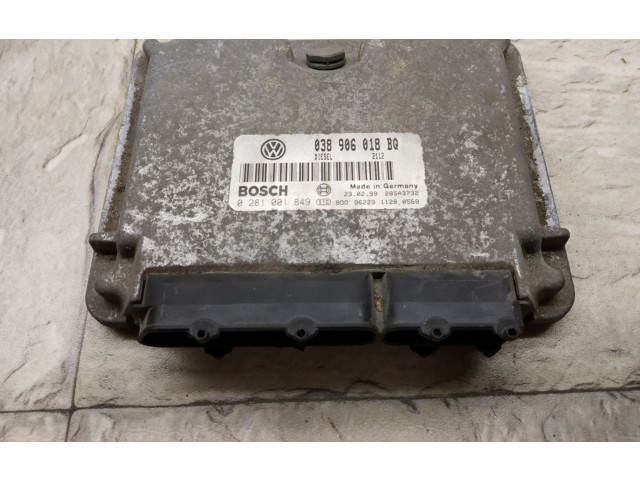 Блок управления двигателя 038906018BQ, 0281001849 Skoda Octavia Mk1 (1U)