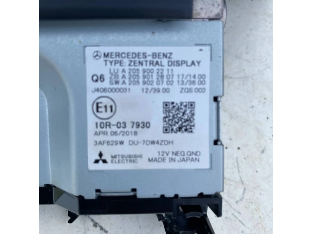 Дисплей A2059002211, 10R037930 Mercedes-Benz GLC X253 C253