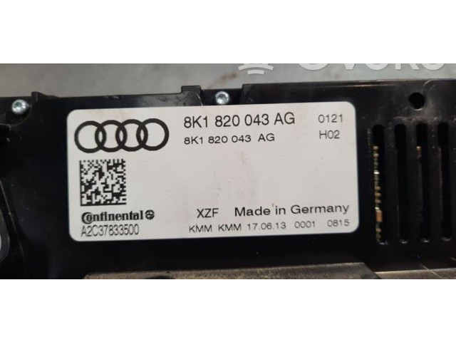 Блок управления климат-контролем 8K1820043AG   Audi A5 8T 8F