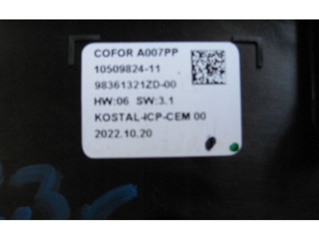 Блок управления климат-контролем 98361321ZD Citroen DS4