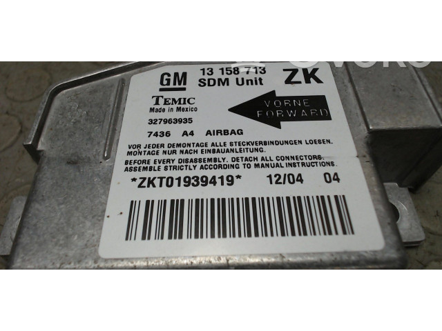 Блок подушек безопасности 327963935, NICHTZUTREFFEND Opel Meriva A