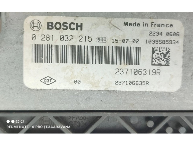 Блок управления двигателя 237106319R Dacia Lodgy