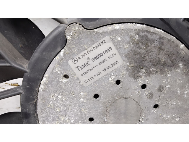 Вентилятор радиатора     A2035000293KZ, 885001955    Mercedes-Benz C W203 2.2