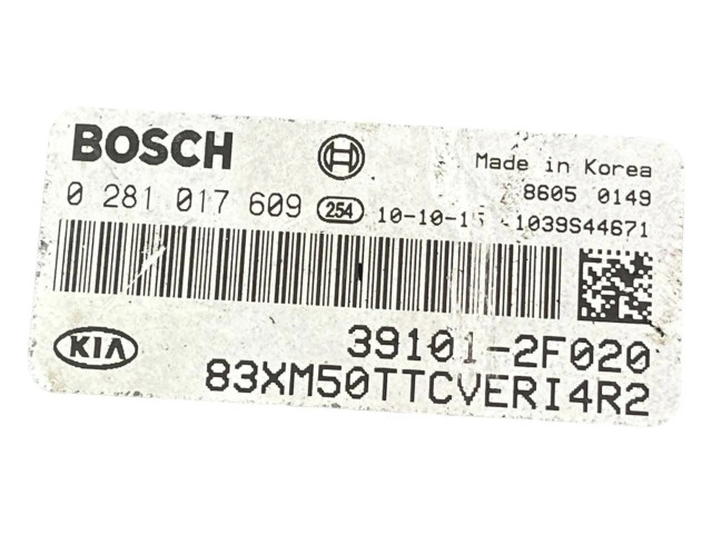 Блок управления двигателя 391012F020, 1039S44671   KIA Sorento