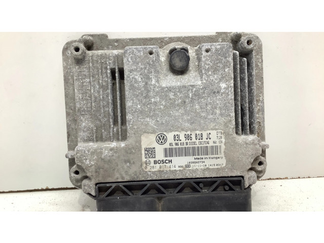 Блок управления двигателя 03L906018JC, 0281017414   Skoda Superb B6 (3T)