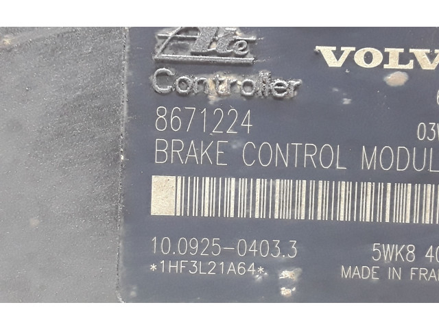 Блок АБС 8671224, P08671225   Volvo  XC90  2003 - 2006 года