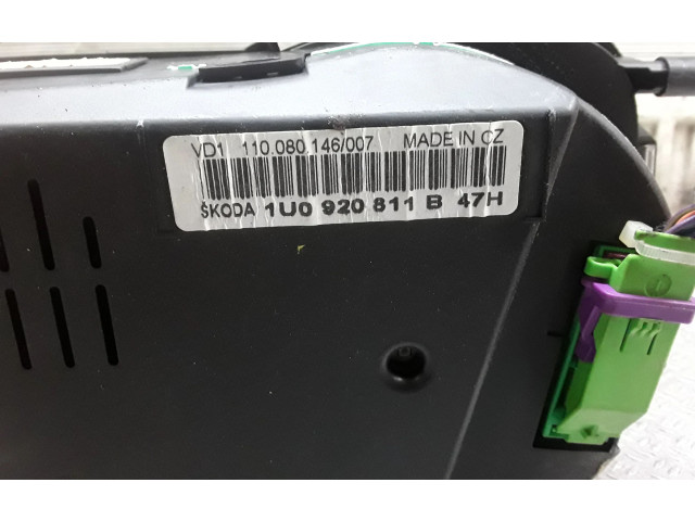 Панель приборов 1U0920811B Skoda Octavia Mk1 (1U)