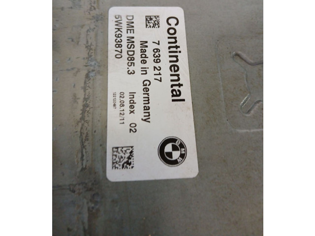Řídící jednotka 7639217, 5wk93870 BMW X6 E71 2013