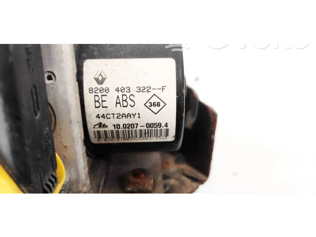 Блок АБС 8200403322F, 10.0207-0059.4   Renault  Twingo II  2007 - 2014 года