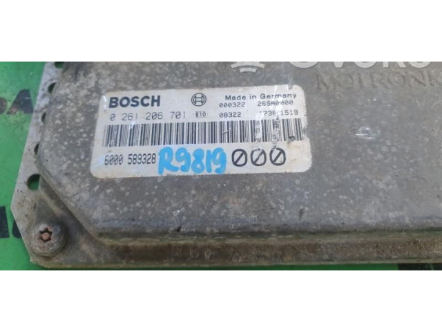 Блок управления двигателем Блок управления 0261206701, 6000589328. Dacia Nova