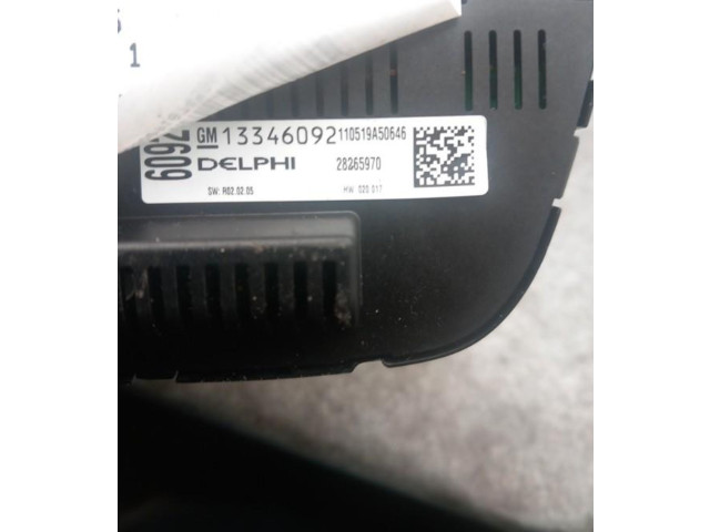 Блок управления климат-контролем 13579092   Opel Meriva B