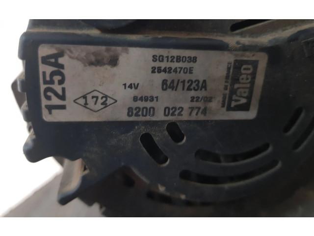 Генератор SG12B038, POLEA5CANALES   Renault Clio II      