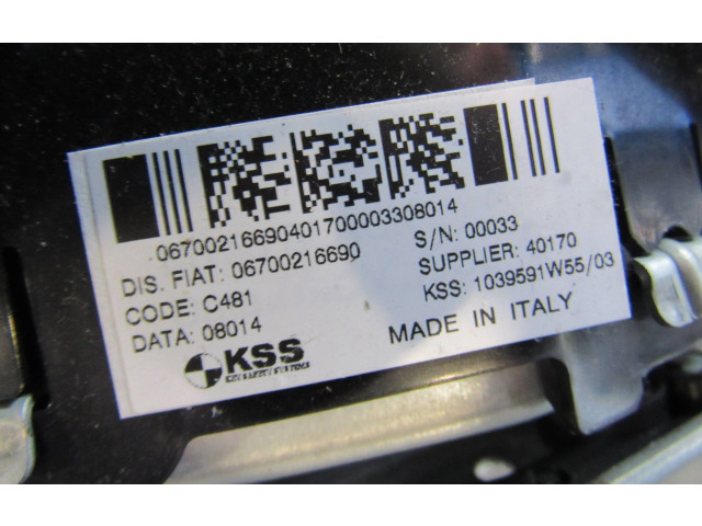 Подушка безопасности водителя 06700216690, 1039591W5503   Maserati Ghibli