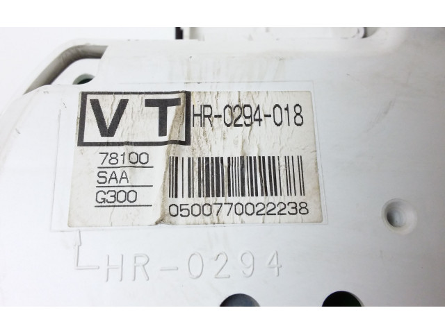 Панель приборов HR0294018, 78100SAAG300   Honda Jazz       