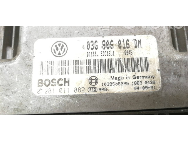 Řídící jednotka 03G906016DM, 0281011882 Volkswagen Caddy 2006