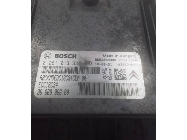 Řídící jednotka 9653958980, 9666986680 Citroen Berlingo 2009