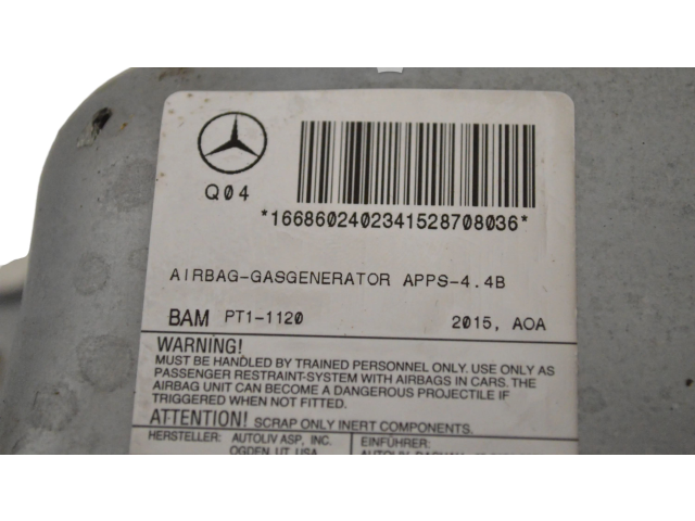 Подушка безопасности пассажира A1668602402 Mercedes-Benz GLE (W166 - C292)