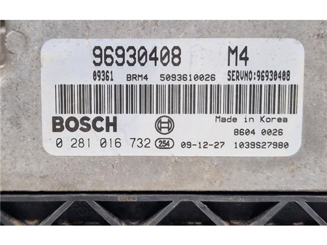 Блок управления двигателем Блок управления 96930408, 281016732   Chevrolet Epica