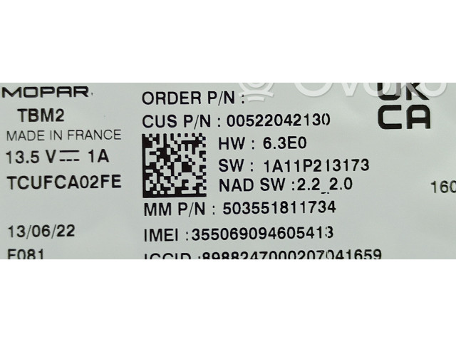 Блок управления 52204213, 52220281 Fiat 500X