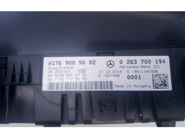 Панель приборов A1769009002, 0263700194 Mercedes-Benz A W176