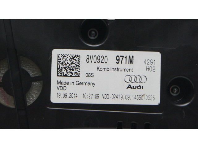 Панель приборов 8V0920971M   Audi A3 S3 8V       