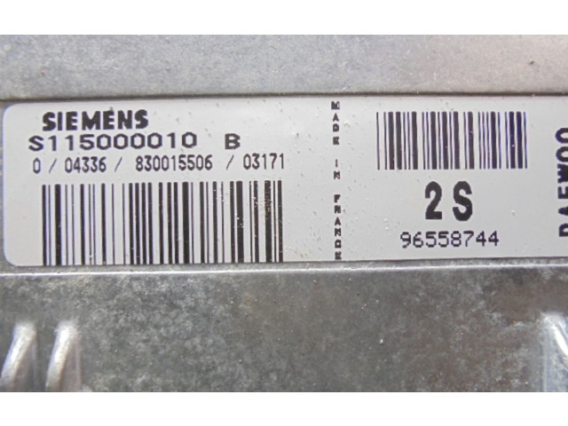 Блок управления двигателем Блок управления 96558744, 96558744   Chevrolet Matiz