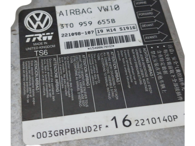 Блок подушек безопасности 3T0959655B, 221098107   Skoda Superb B6 (3T)