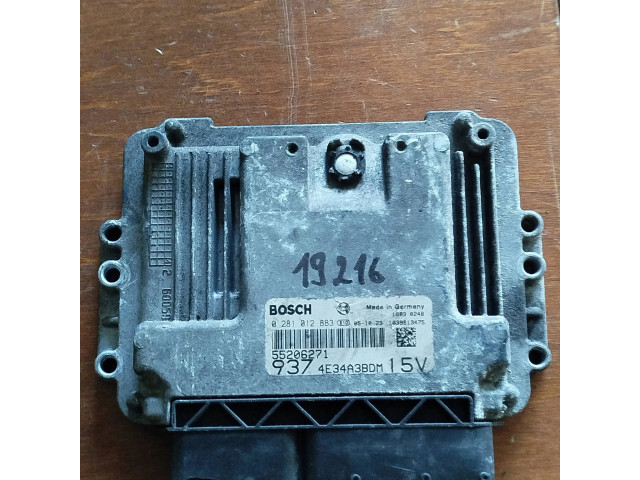 Блок управления двигателя 55206271, 0281012883   Alfa Romeo GT
