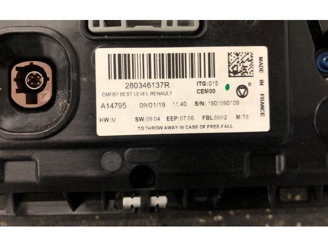 Дисплей 280346137R, 280346137R Renault Clio V