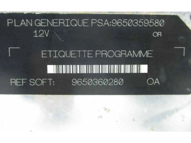 Řídící jednotka 9650359580 Citroen Berlingo