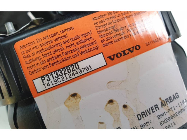 Подушка безопасности водителя P31332820, 34116424A   Volvo V70