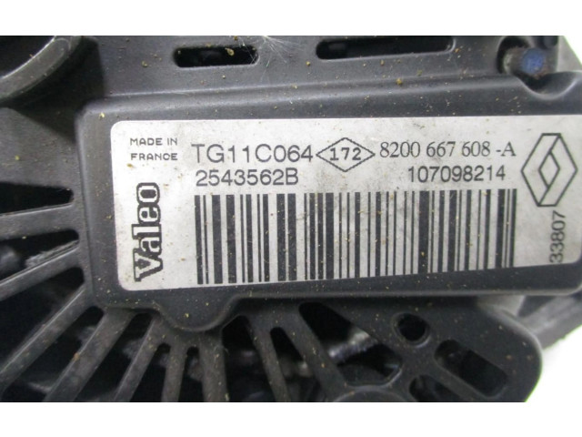 Генератор 8200667608A Nissan Tiida C11