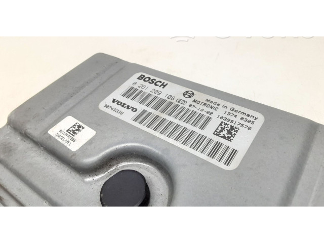 Блок управления двигателя 30743338, 0261209108 Volvo V70