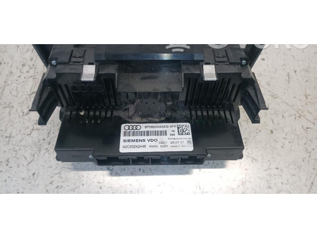 Блок управления климат-контролем 8P0820043AG, 8P0820043AG   Audi A3 S3 A3 Sportback 8P