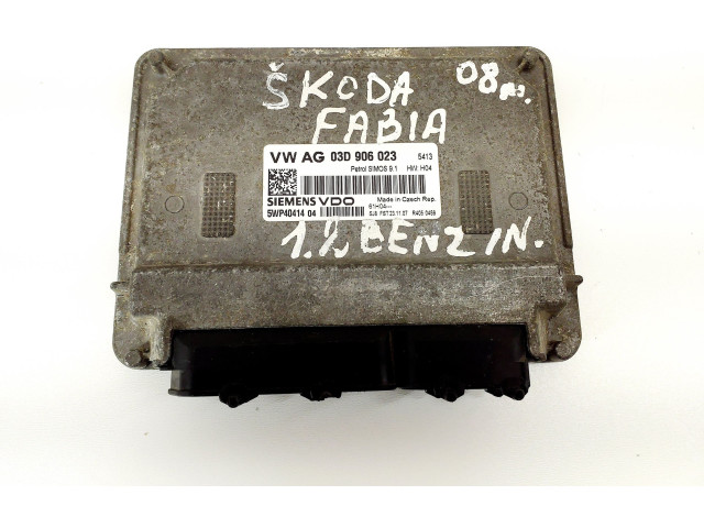 Блок управления двигателя 03D906023 Skoda Fabia Mk2 (5J)