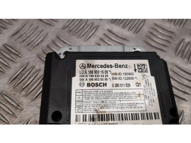 Блок подушек безопасности A1669001609   Mercedes-Benz GL X166