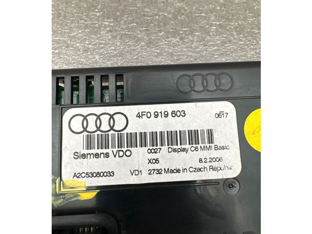 Дисплей 4F0919603, A2C53080033 Audi A6 S6 C6 4F