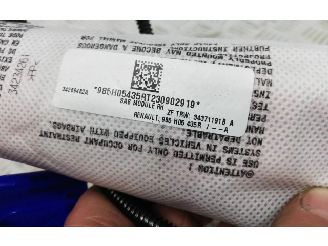 Подушка безопасности в сиденье 985h05435r, 34371191B Dacia Spring