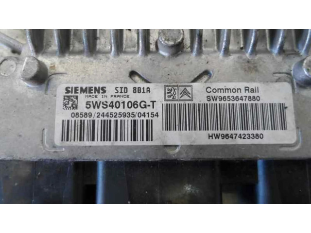 Блок управления двигателя 5WS40106GT Citroen Xsara