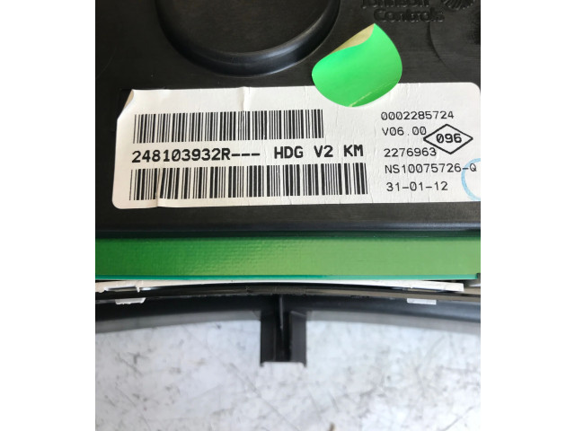 Панель приборов 248103932R   Dacia Lodgy       
