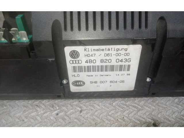 Блок управления климат-контролем 4B0820043G   Audi A6 S6 C5 4B