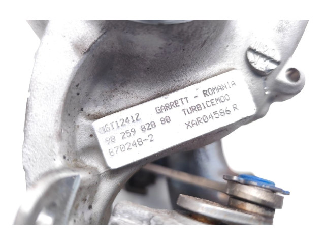Turbodmychadlo Турбина 9825982080 Peugeot 208 HNK(EB2ADT)