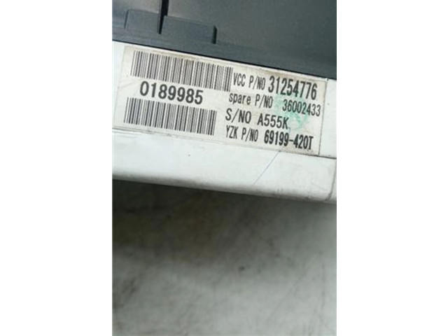 Панель приборов 31254776, 69199-420T   Volvo C30       